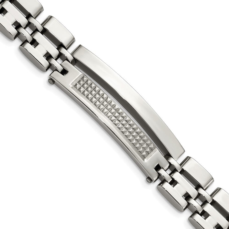8.5 Zoll Edelstahl Gebürstet und Poliert 8.5 Zoll Armband