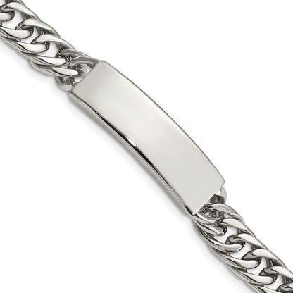 Edelstahl Chisel Antikisiert und Poliert Panzer Kette 8.5 Zoll Id Armband