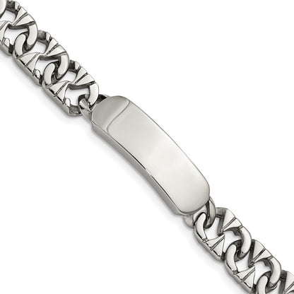 Edelstahl Chisel Poliert 8.5 Zoll Id Armband
