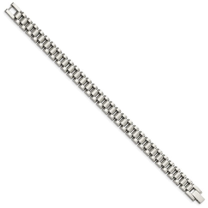 Edelstahl Chisel Gebürstet und Poliert 8.5 Zoll Glieder Armband