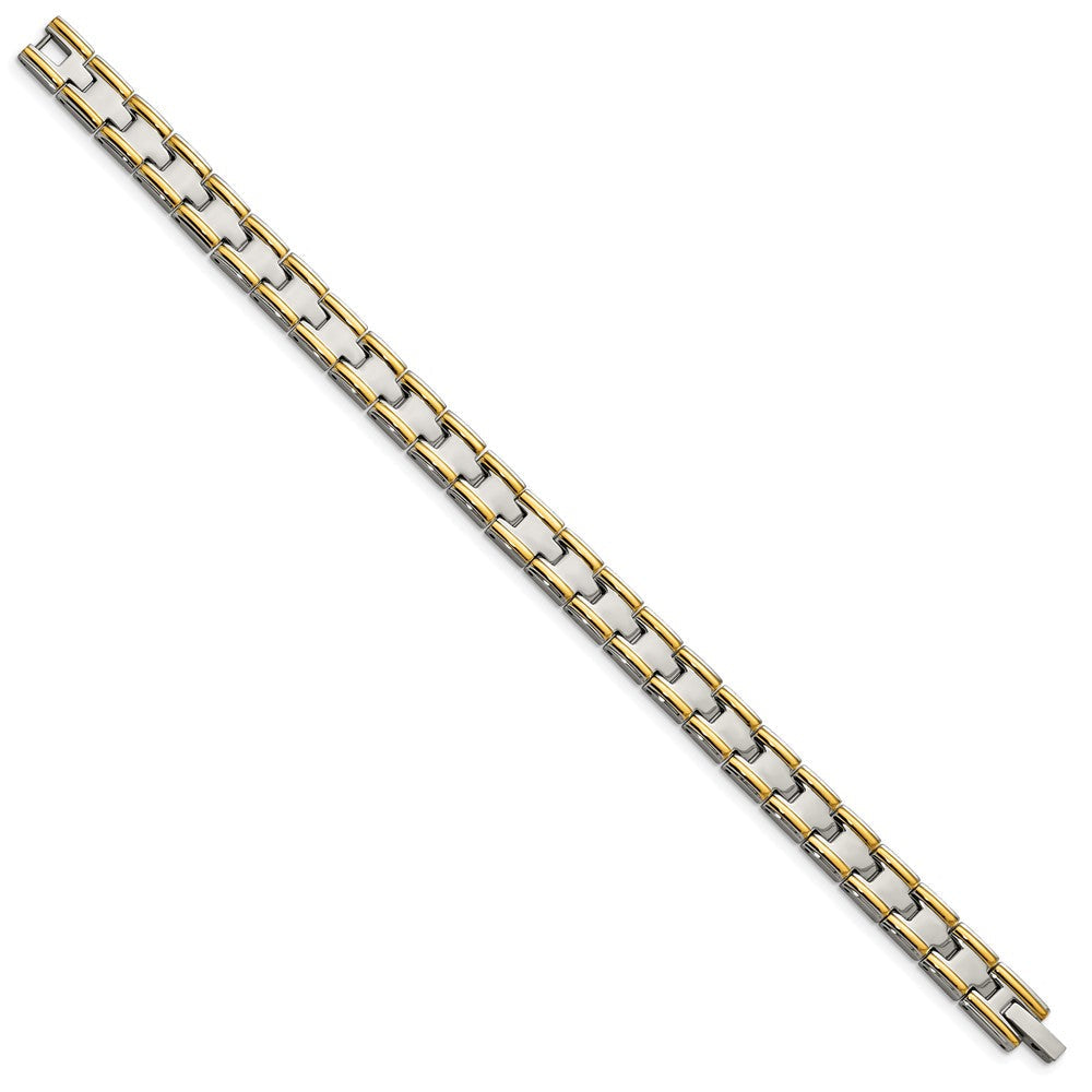 Edelstahl Chisel Poliert Gelb Ip-beschichtet 8.5 Zoll Glieder Armband