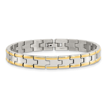 Edelstahl Chisel Poliert Gelb Ip-beschichtet 8.5 Zoll Glieder Armband