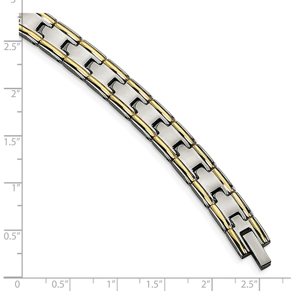 Edelstahl Chisel Poliert Gelb Ip-beschichtet 8.5 Zoll Glieder Armband