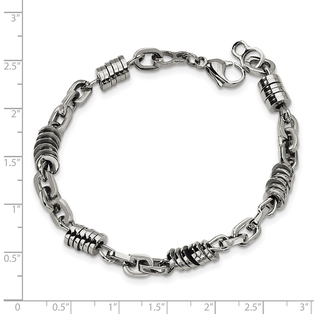 Edelstahl Chisel Poliert 9 Zoll Armband