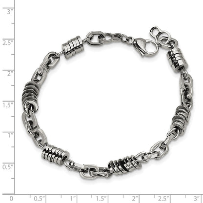 Edelstahl Chisel Poliert 9 Zoll Armband