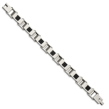 8.5 Zoll Edelstahl Poliert Schwarz Ip-beschichtet 8.5 Zoll Armband