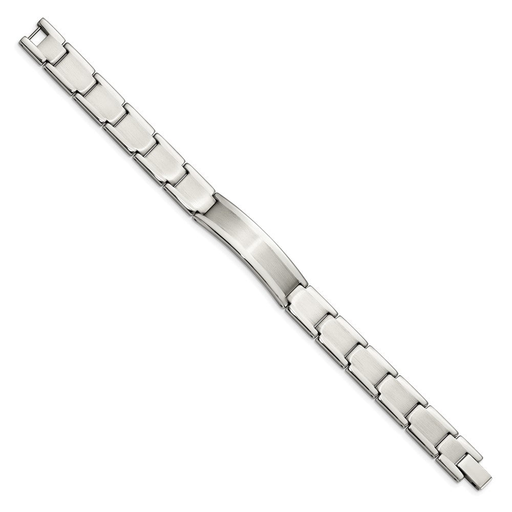 8.5 Zoll Chisel Edelstahl Gebürstet und Poliert 8.25 Id Armband