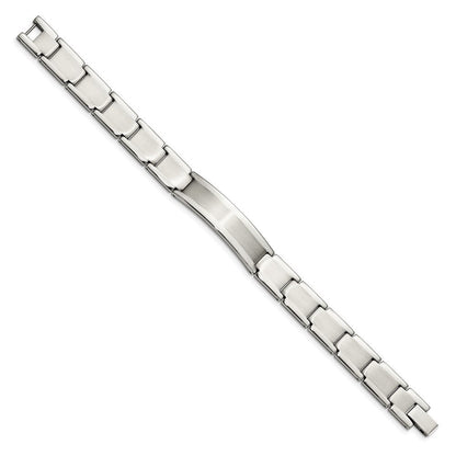 8.5 Zoll Chisel Edelstahl Gebürstet und Poliert 8.25 Id Armband