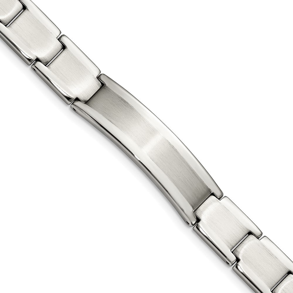 8.5 Zoll Chisel Edelstahl Gebürstet und Poliert 8.25 Id Armband