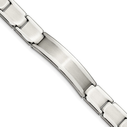 8.5 Zoll Chisel Edelstahl Gebürstet und Poliert 8.25 Id Armband