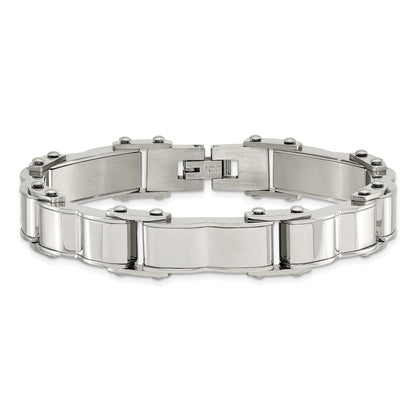 8 Zoll Edelstahl Gebürstet und Poliert 8 Zoll Armband