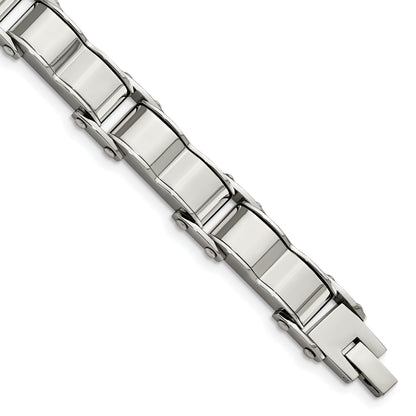 8 Zoll Edelstahl Gebürstet und Poliert 8 Zoll Armband