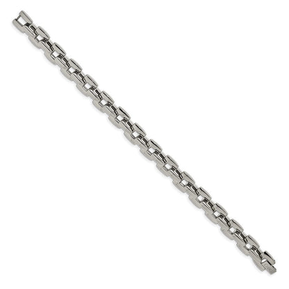 Edelstahl Chisel Poliert 9 Zoll Quadratisch Glieder Armband