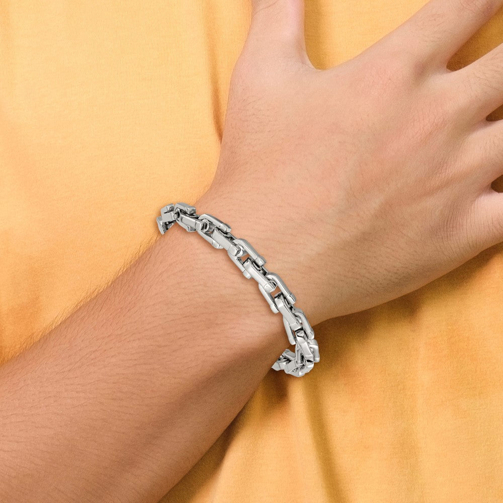 Edelstahl Chisel Gebürstet und Poliert 8.5 Zoll Armband