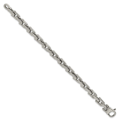Edelstahl Chisel Gebürstet und Poliert 8.5 Zoll Armband