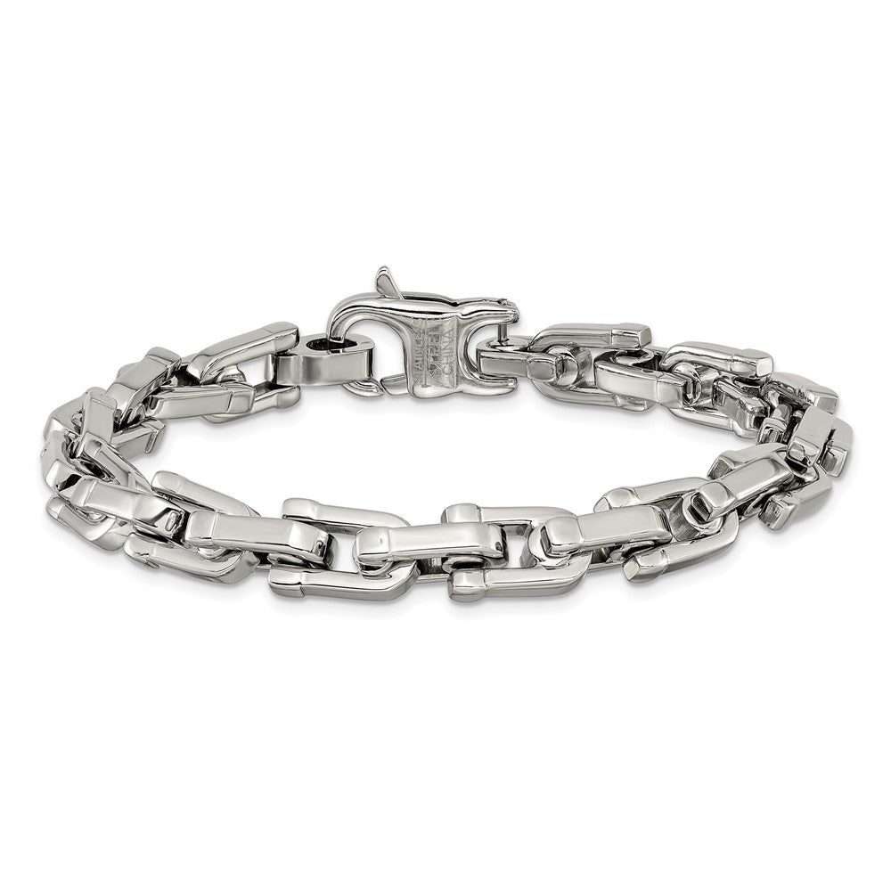 Edelstahl Chisel Gebürstet und Poliert 8.5 Zoll Armband