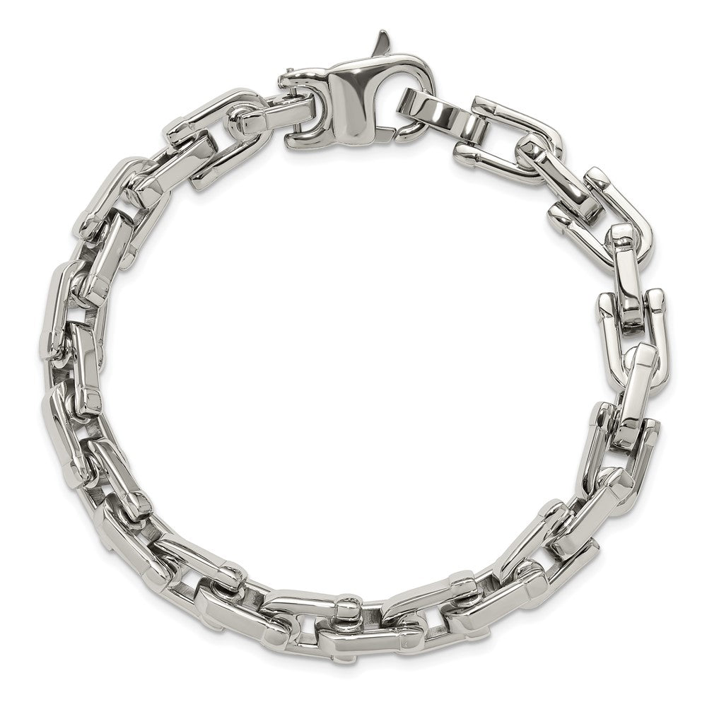 Edelstahl Chisel Gebürstet und Poliert 8.5 Zoll Armband