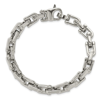 Edelstahl Chisel Gebürstet und Poliert 8.5 Zoll Armband