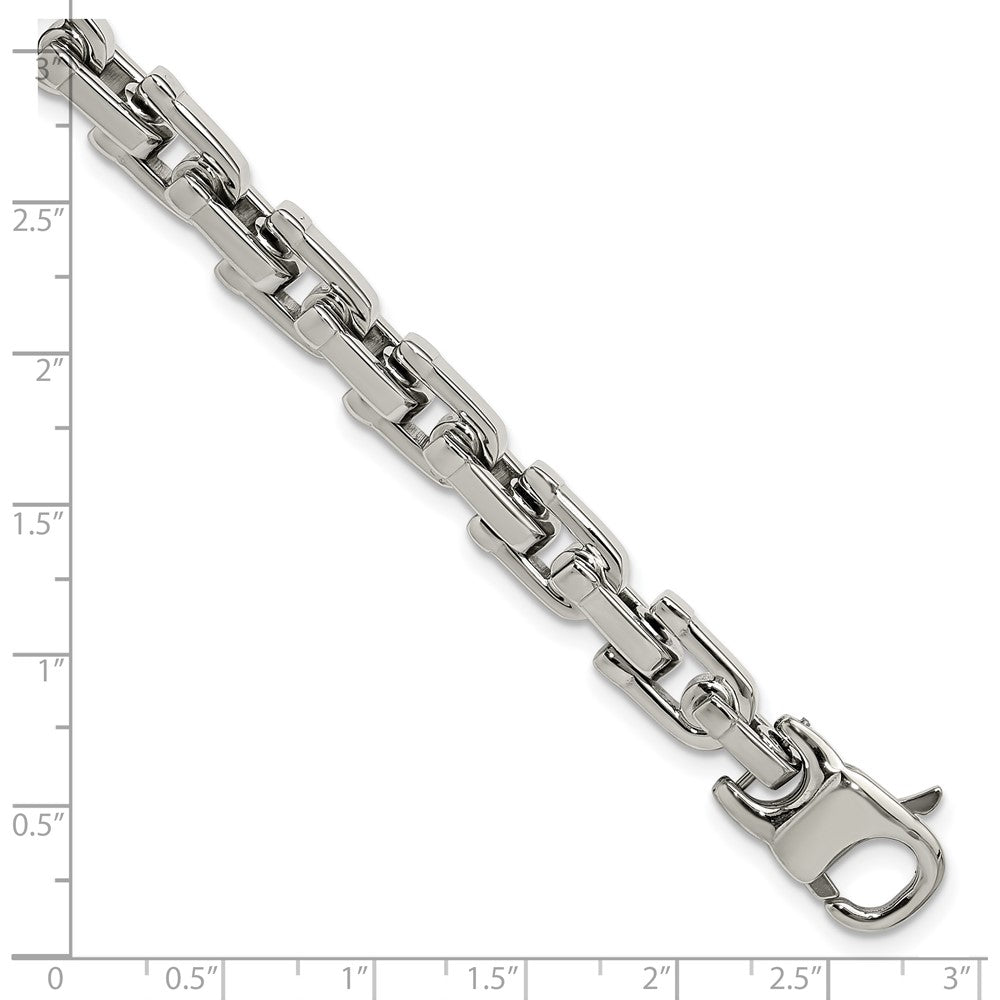 Edelstahl Chisel Gebürstet und Poliert 8.5 Zoll Armband