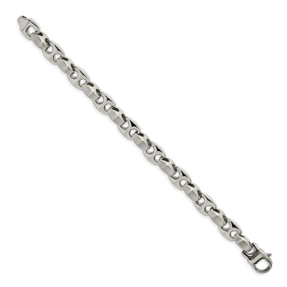 Edelstahl Chisel Gebürstet und Poliert 8.25 Zoll Armband