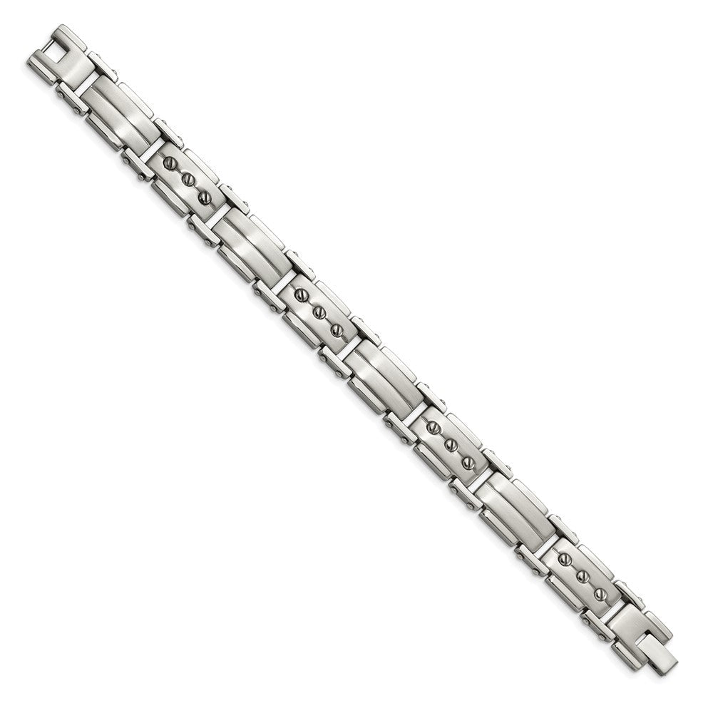 8.5 Zoll Edelstahl Gebürstet und Poliert 8.5 Zoll Armband