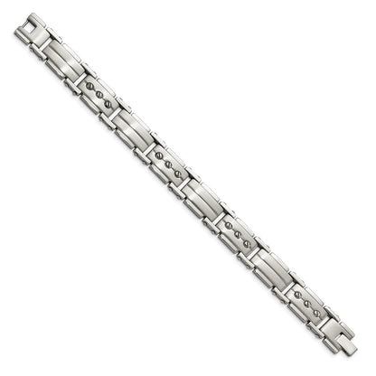 8.5 Zoll Edelstahl Gebürstet und Poliert 8.5 Zoll Armband