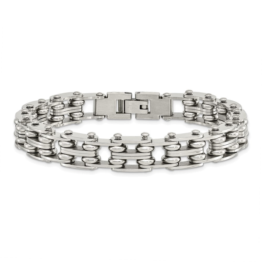 8.5 Zoll Chisel Edelstahl Poliert 9 Glieder Armband