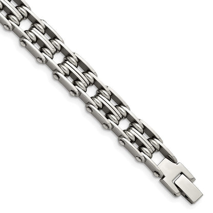 8.5 Zoll Chisel Edelstahl Poliert 9 Glieder Armband
