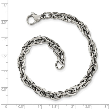 Edelstahl Chisel Poliert 9 Zoll Armband
