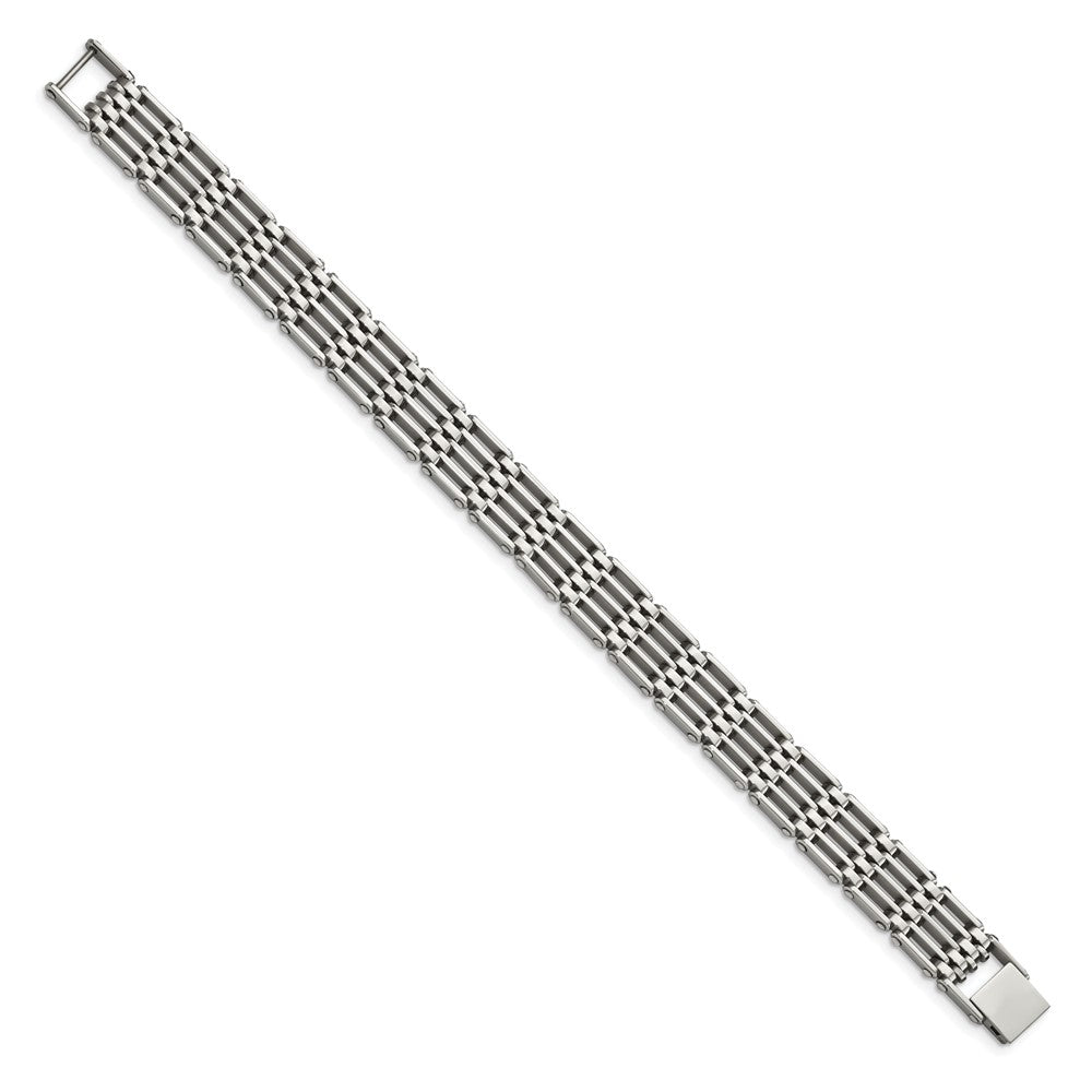 Edelstahl Chisel Poliert 8.5 Zoll Glieder Armband