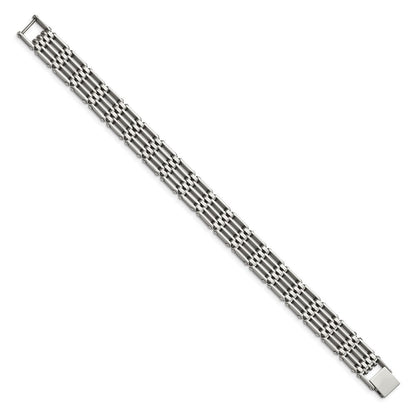 Edelstahl Chisel Poliert 8.5 Zoll Glieder Armband