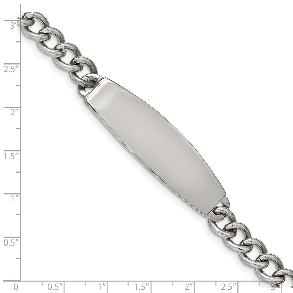 8.75 Zoll Chisel Edelstahl Poliert Panzer Kette 8.25 Id Armband