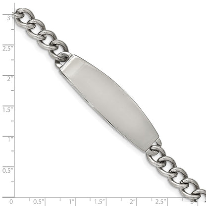 8.75 Zoll Chisel Edelstahl Poliert Panzer Kette 8.25 Id Armband