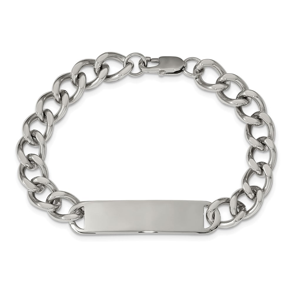 Edelstahl Chisel Poliert Panzer Kette 8.5 Zoll Id Armband