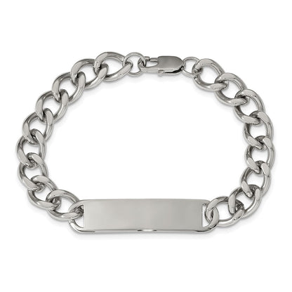 Edelstahl Chisel Poliert Panzer Kette 8.5 Zoll Id Armband