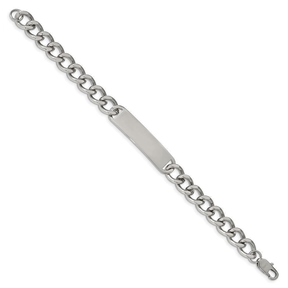 Edelstahl Chisel Poliert Panzer Kette 8.5 Zoll Id Armband