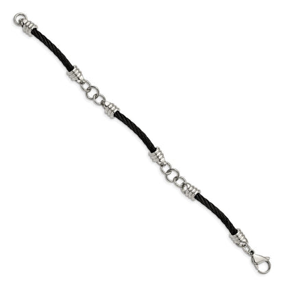 Edelstahl Chisel Poliert Schwarz Ip-beschichtet Ankerkette 9 Zoll Armband
