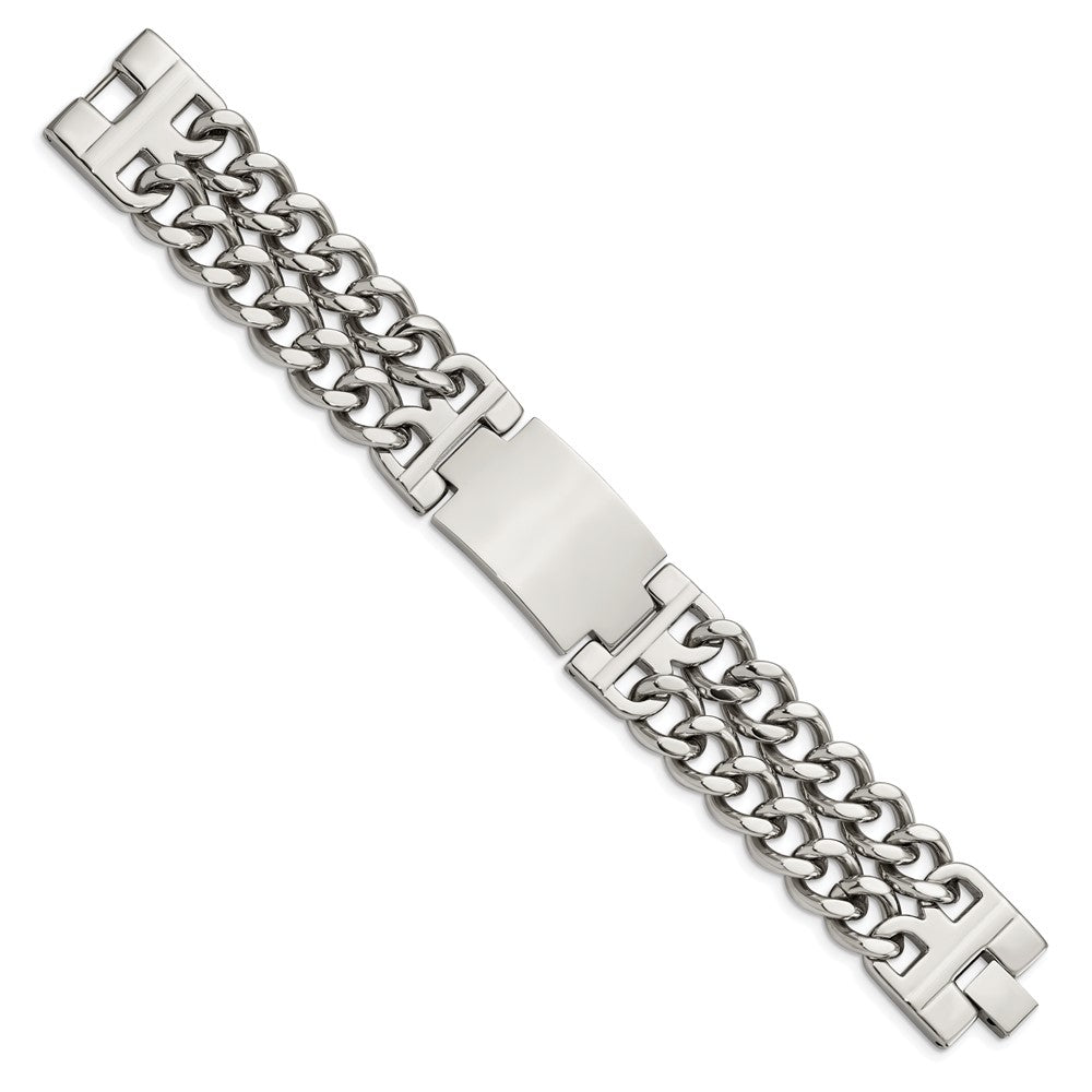 8 Zoll Edelstahl Poliert 8 Zoll Id Armband