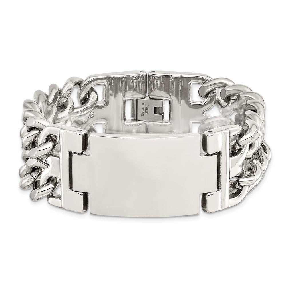 8 Zoll Edelstahl Poliert 8 Zoll Id Armband