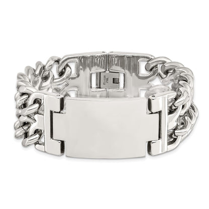 8 Zoll Edelstahl Poliert 8 Zoll Id Armband