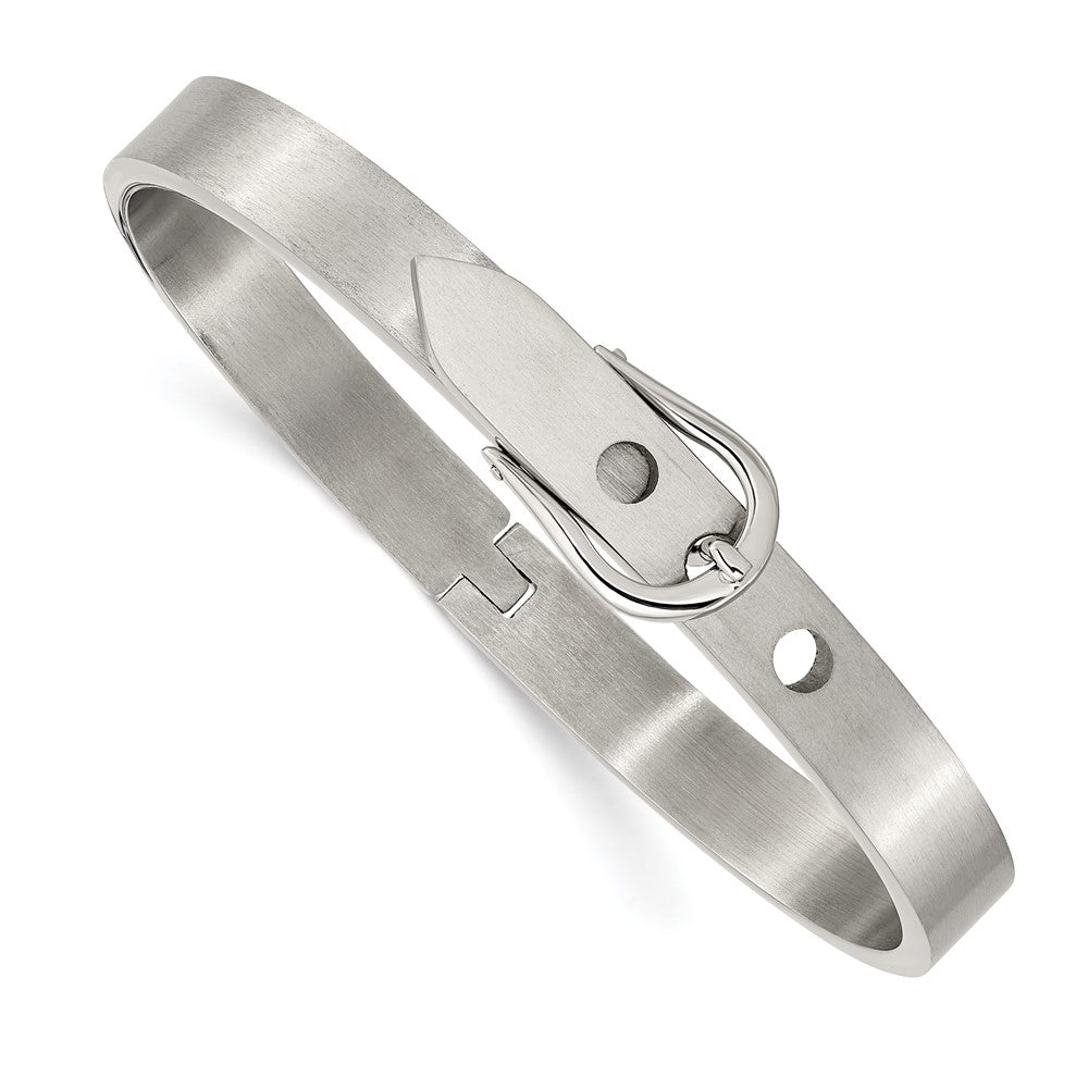 Edelstahl Chisel Gebürstet und Poliert Belt Klappbar Armband
