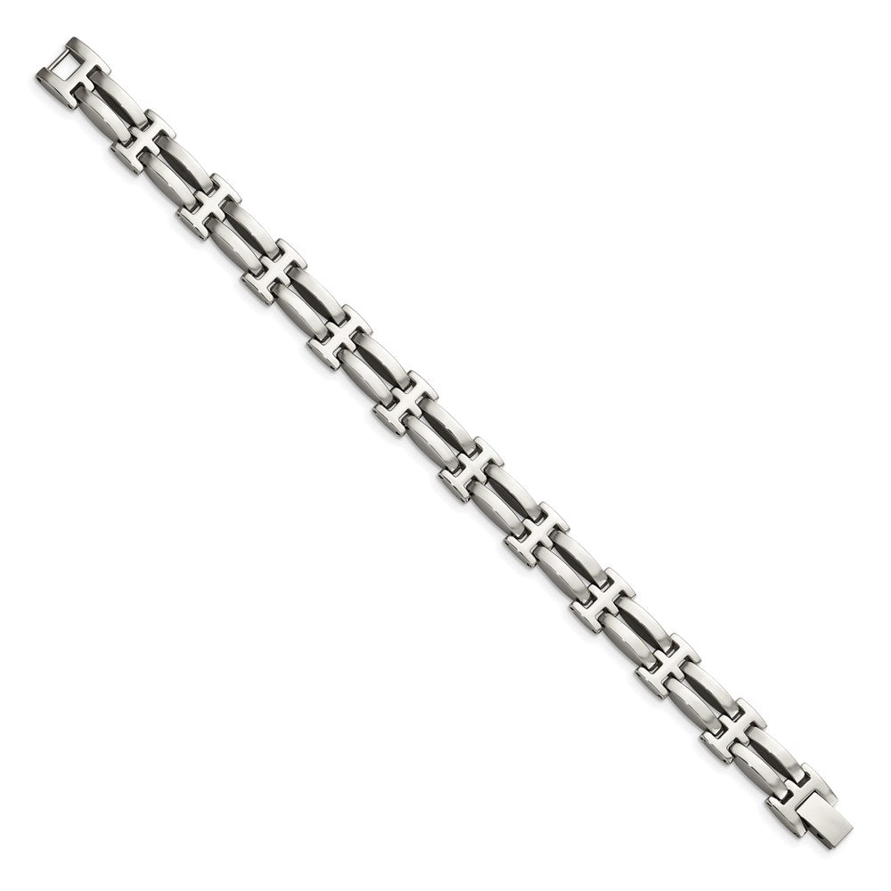 Edelstahl Chisel Poliert 8.5 Zoll Glieder Armband
