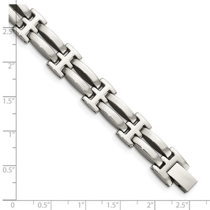 Edelstahl Chisel Poliert 8.5 Zoll Glieder Armband