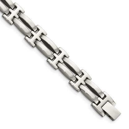 Edelstahl Chisel Poliert 8.5 Zoll Glieder Armband