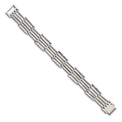 Edelstahl Chisel Poliert 8.5 Zoll Glieder Armband
