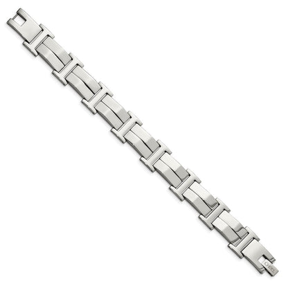 Edelstahl Chisel Poliert 8.5 Zoll Glieder Armband