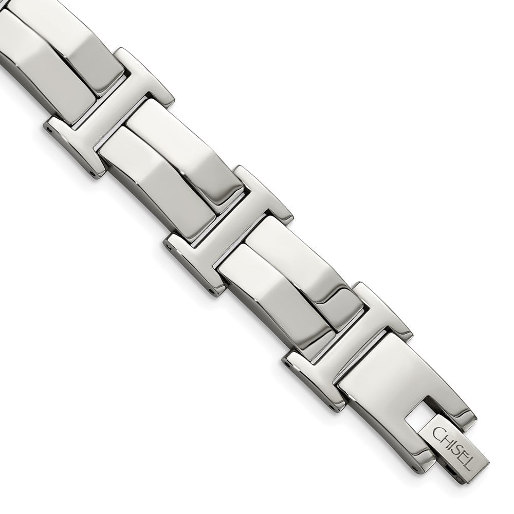 Edelstahl Chisel Poliert 8.5 Zoll Glieder Armband