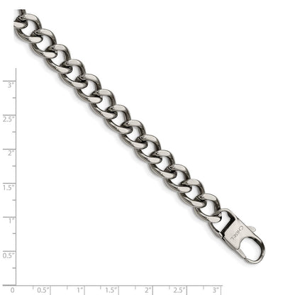 Edelstahl Chisel Poliert 8.5 Zoll Panzer Armband