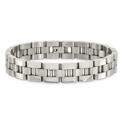 8.5 Zoll Chisel Edelstahl Gebürstet und Poliert 8.25 Offen Glieder Armband