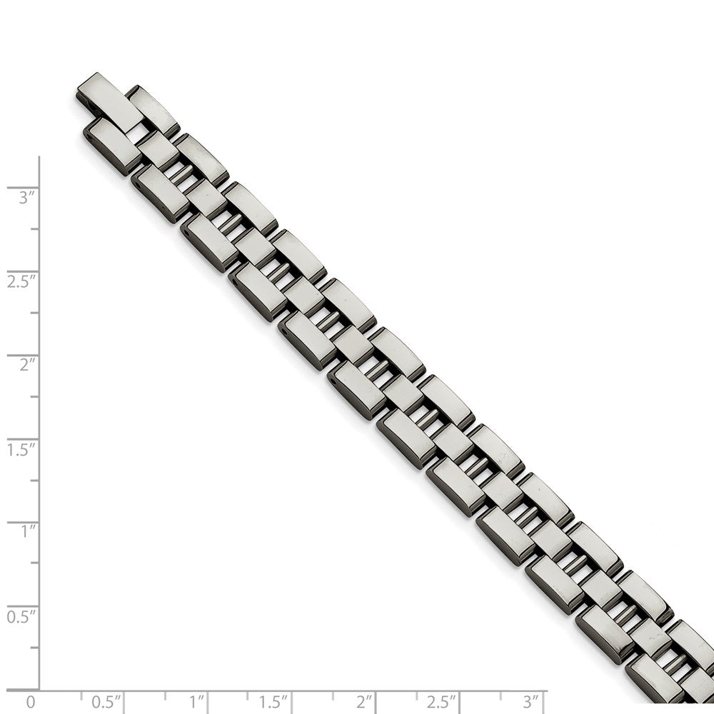 8.5 Zoll Chisel Edelstahl Gebürstet und Poliert 8.25 Offen Glieder Armband
